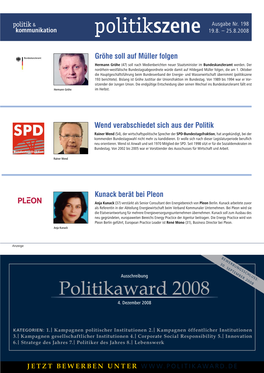 Politikszene 19.8