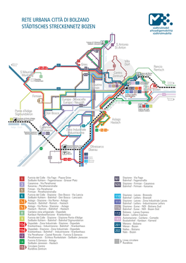 Rete Urbana Città Di Bolzano Städtisches Streckennetz Bozen