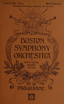 Boston Symphony Orchestra Concert Programs, Season 45,1925-1926, Trip