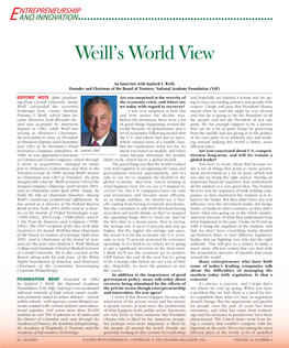 Weill's World View