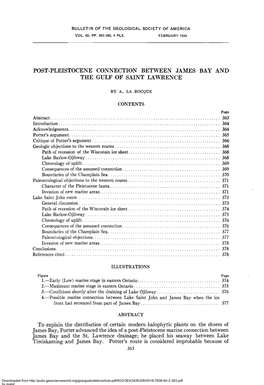 Bulletin of the Geological Society of America Vol