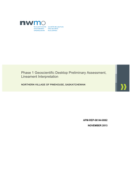 Phase 1 Geoscientific Desktop Preliminary Assessment, Lineament Interpretation