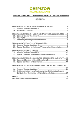 Racecourse Guidance Document