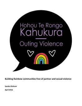 Building Rainbow Communities Free of Partner and Sexual Violence