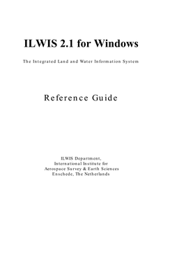 ILWIS 2.1 for Windows