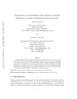 Nonexistence of Embeddings with Uniformly Bounded Distortions Of