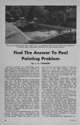 Find the Answer to Pool Painting Problem by J