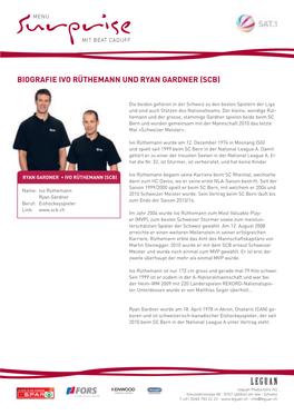 Biografie Ivo Rüthemann Und Ryan Gardner (Scb)