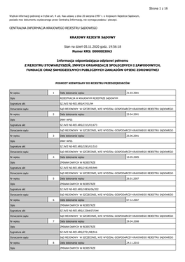 Centralna Informacja Krajowego Rejestru Sądowego