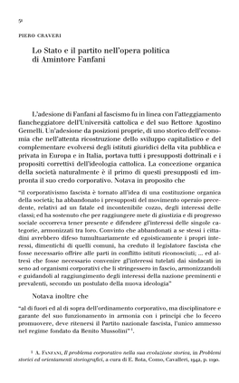 Lo Stato E Il Partito Nell'opera Politica Di Amintore Fanfani