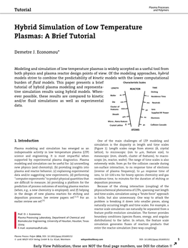 Hybrid Simulation of Low Temperature Plasmas: a Brief Tutorial