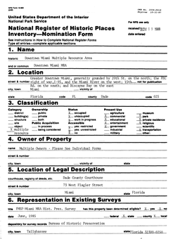 National Register of Historic Places Inventory Nomination