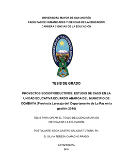 Tesis De Grado