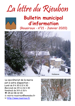 Bulletin Municipal D'information