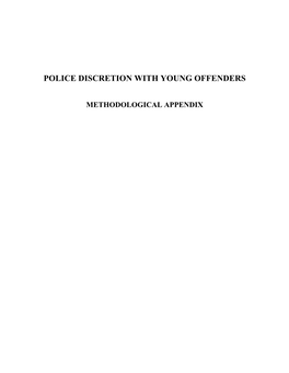Police Discretion with Young Offenders