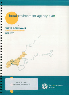 West Cornwall Consultation Report June 1997