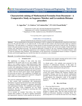 A Comparative Study on Sequence Matcher and Levenshtein Distance Procedure