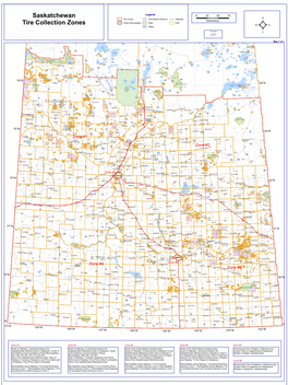 Saskatchewan Tire Collection Zones