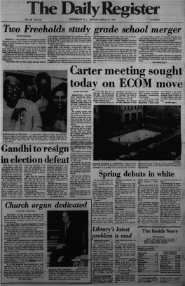 Carter Meeting Sought Today on ECOM Move