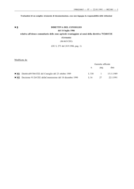 1986L0465 — It — 22.01.1991 — 002.001 — 1