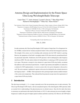 Antenna Design and Implementation for the Future Space Ultra-Long