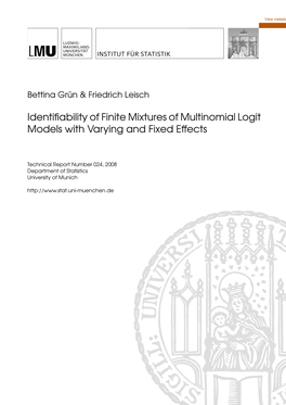 Identifiability of Finite Mixtures of Multinomial Logit Models With
