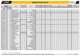 Midweek Regular Coupon 19/05/2021 14:27 1 / 4