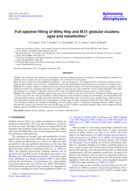 Full Spectral Fitting of Milky Way and M 31 Globular Clusters: Ages and Metallicities