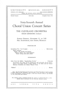 Choral Union Concert Series