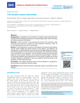 The Double Massa Intermedia Serhat Baydin, Abuzer Gungor, Oguz Baran, Necmettin Tanriover 1, Albert L