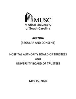 Hospital Authority Board of Trustees and University Board of Trustees