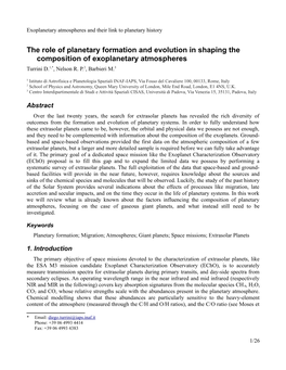 Exoplanetary Atmospheres and Their Link to Planetary History