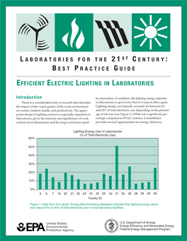 Efficient Electric Lighting in Laboratories