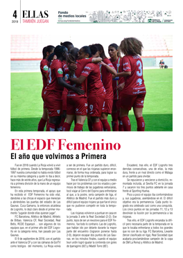 El EDF Femenino El Año Que Volvimos a Primera Fue En 2018 Cuando La Rioja Volvió a Vivir a Ser De Primera