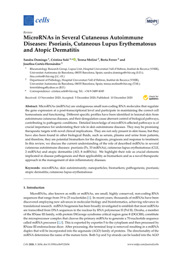 Psoriasis, Cutaneous Lupus Erythematosus and Atopic Dermatitis