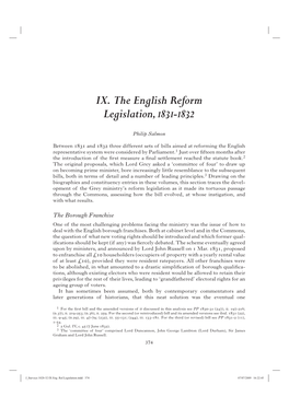 J Surveys 1820-32 IX Eng. Ref.Legislation.Indd