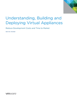 Understanding, Building and Deploying Virtual Appliances