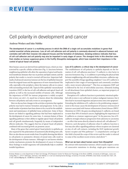 REVIEW E V I E W Focus on DEVELOPMENT and DISEASE