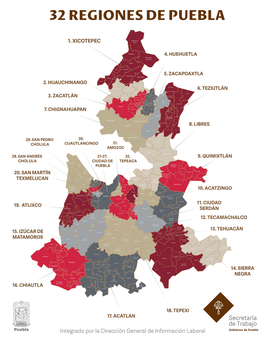 32 Regiones De Puebla