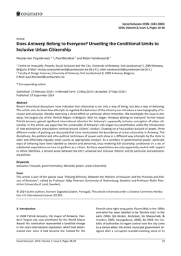 Unveiling the Conditional Limits to Inclusive Urban Citizenship