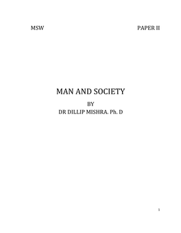 Paper-2 Man and Society