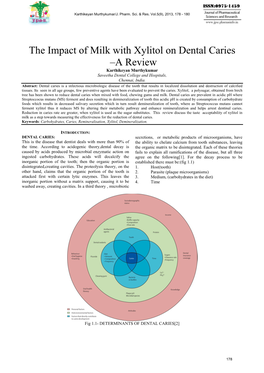 The Impact of Milk with Xylitol on Dental Caries–A Review