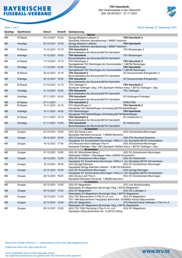 TSV Hainsfarth Alle Vereinsspiele in Der Übersicht Zeit: 08.08