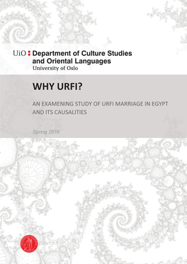 An Examening Study of Urfi Marriage in Egypt and Its Causalities