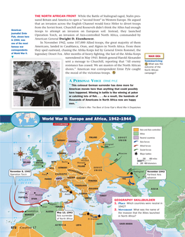 World War II: Europe and Africa, 1942–1944