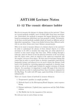 AST1100 Lecture Notes