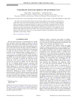 Connecting the Electroweak Sphaleron with Gravitational Waves