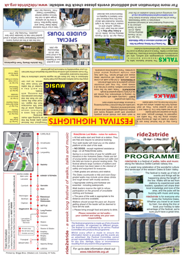 The Settle-Carlisle Walking Festival PROGRAMME