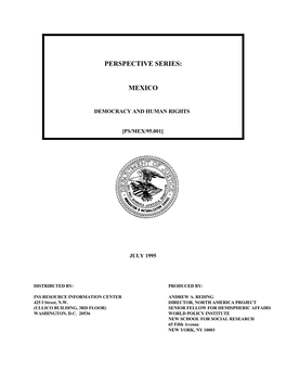 Mexico Democracy and Human Rights