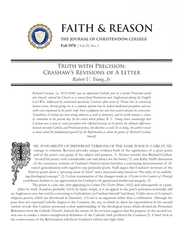 Faith & Reason